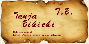 Tanja Bikicki vizit kartica